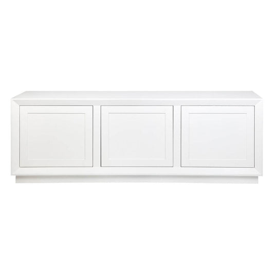 Baltimore | Oak 3 Door Buffet White - Mirra Interiors