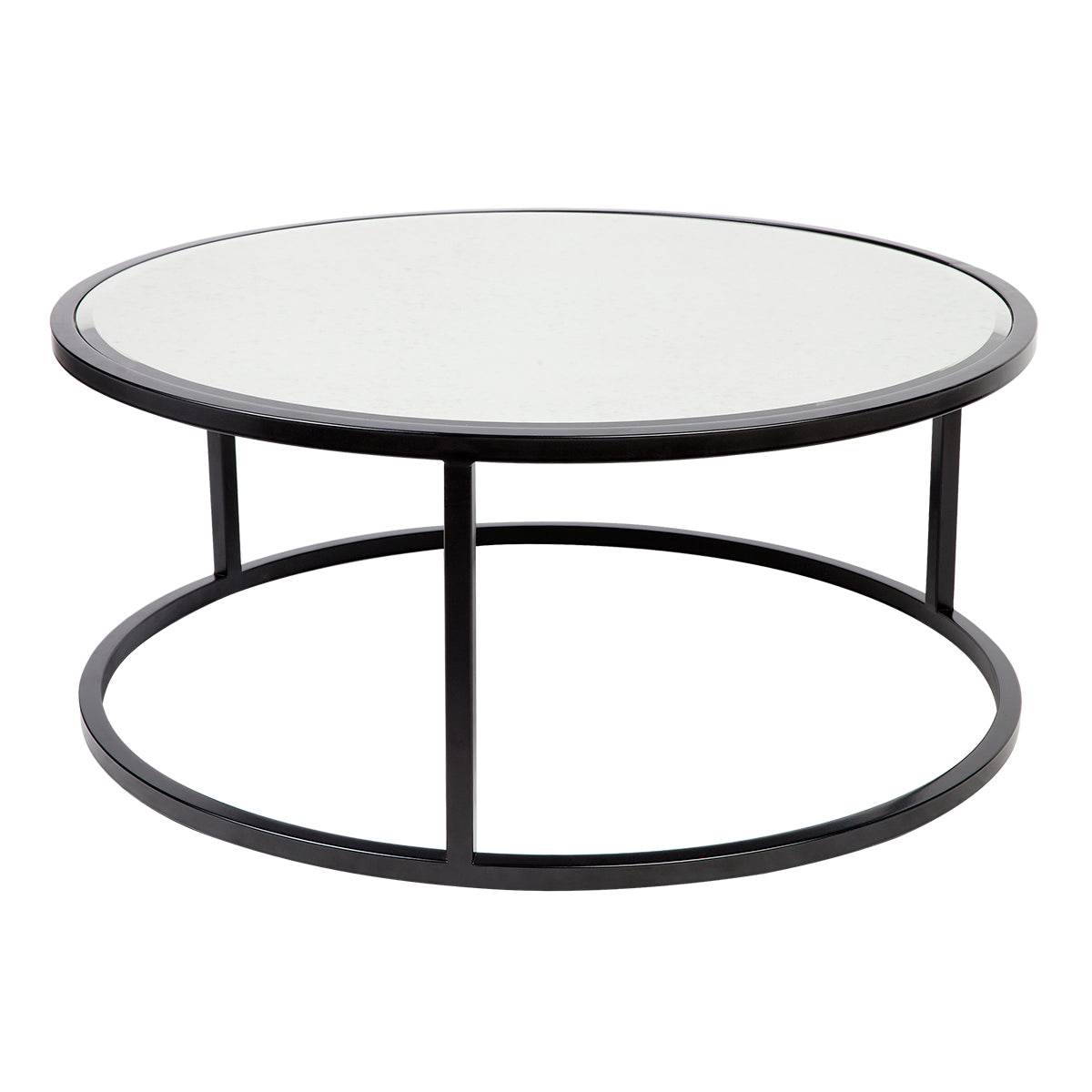 Sable | Mirrored Nesting Coffee Table Set Black - Mirra Interiors