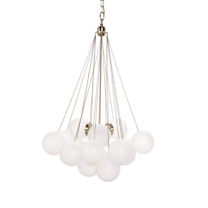Orb | Frosted Glass Pendant White (Medium) - Mirra Interiors