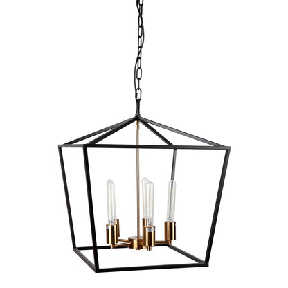 Morissette | Lantern Pendant Black (Medium) - Mirra Interiors