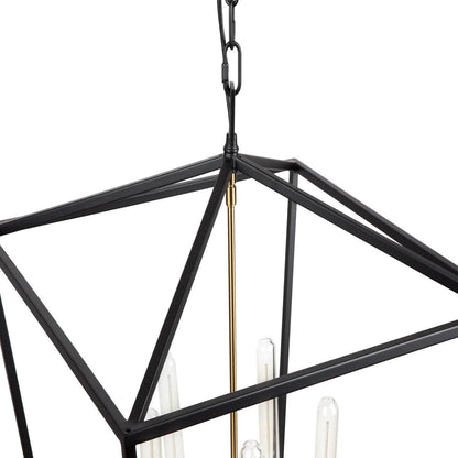 Morissette | Lantern Pendant Black (Medium) - Mirra Interiors