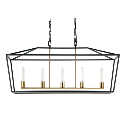 Morissette | Lantern Pendant Black (Large) - Mirra Interiors