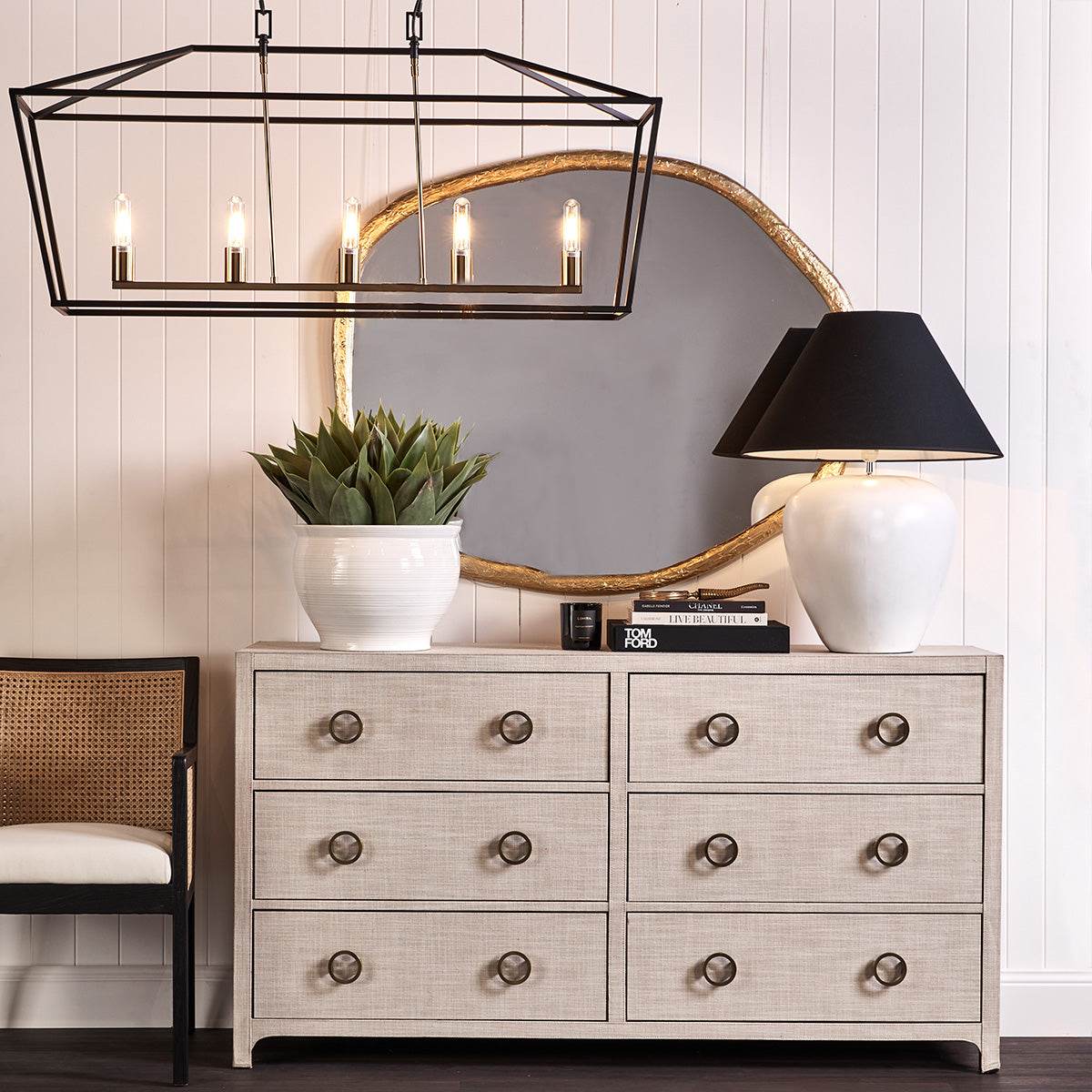 Morissette | Lantern Pendant Black (Large) - Mirra Interiors