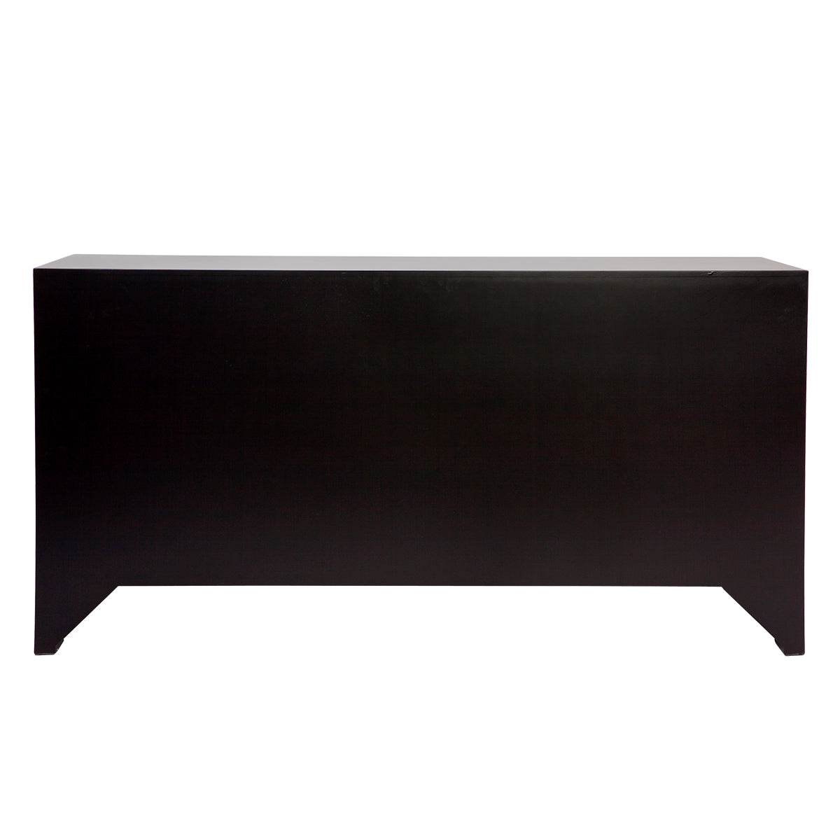 Adley | Fluted 6 Drawer Chest Black - Mirra Interiors
