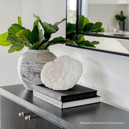 Adley | Fluted 4 Door Buffet Black - Mirra Interiors