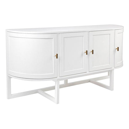 Trenton | 4 Door Curve Buffet White - Mirra Interiors