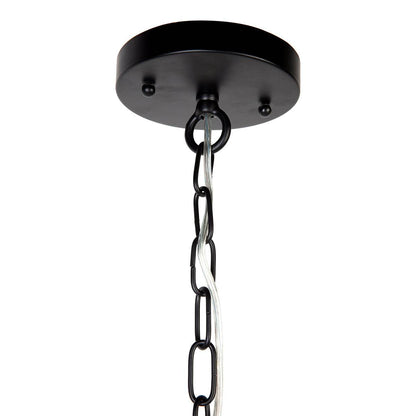 Colton | Minimalist Metal Chandelier Black - Mirra Interiors