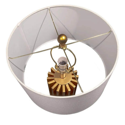 Cooper | Resin Table Lamp Gold - Mirra Interiors