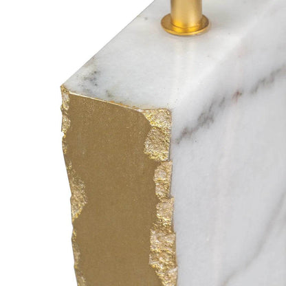 Bowie | Marble Table Lamp White & Gold - Mirra Interiors
