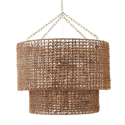 Noosa | Round Woven Rattan Pendant Natural - Mirra Interiors