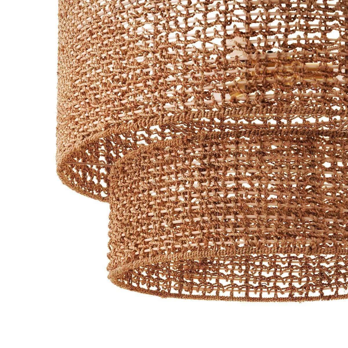 Noosa | Round Woven Rattan Pendant Natural - Mirra Interiors