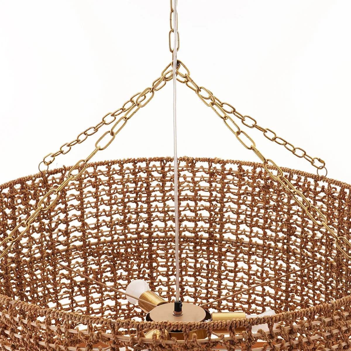 Noosa | Round Woven Rattan Pendant Natural - Mirra Interiors