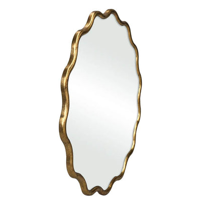 Estelle | Round Wall Mirror Antique Gold - Mirra Interiors