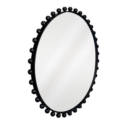 Berkley | Bold Round Wall Mirror Black - Mirra Interiors