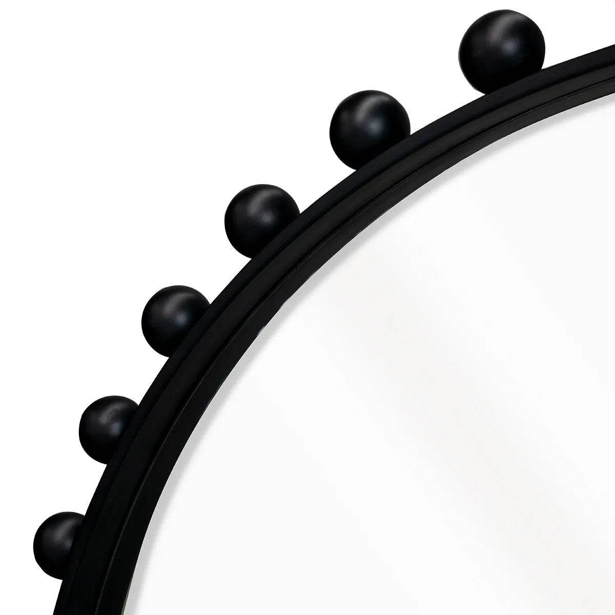 Berkley | Bold Round Wall Mirror Black - Mirra Interiors