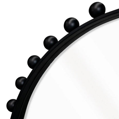 Berkley | Bold Round Wall Mirror Black - Mirra Interiors