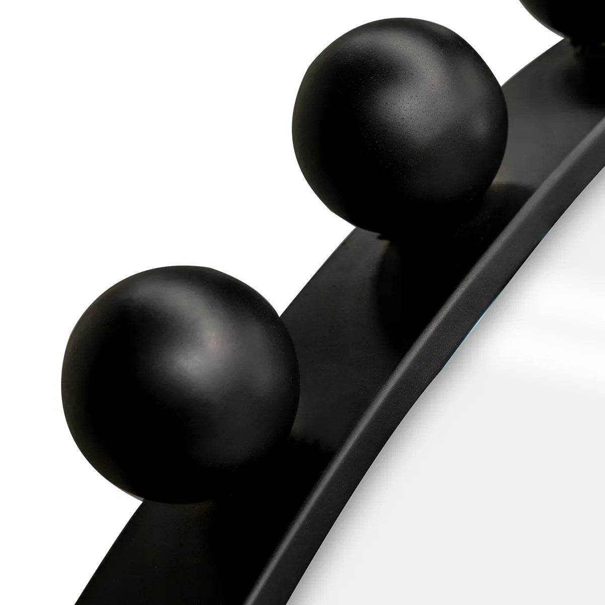 Berkley | Bold Round Wall Mirror Black - Mirra Interiors