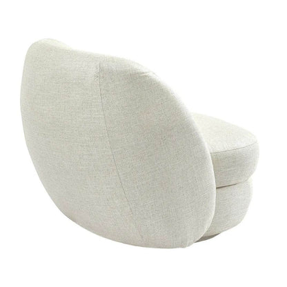 Audrey | Linen Swivel Chair Natural - Mirra Interiors