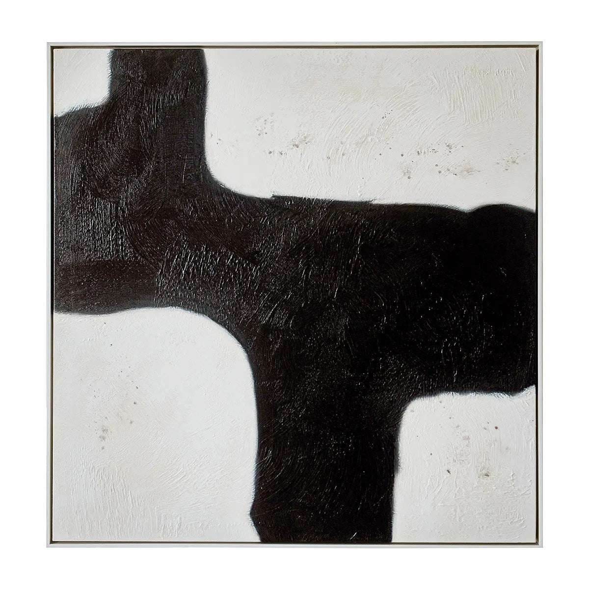 Manhattan | Oil On Canvas Painting White Frame (Medium) - Mirra Interiors