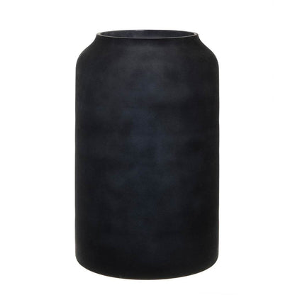 Zakkia Deco Glass Vase Frosted Black | Mirra Interiors