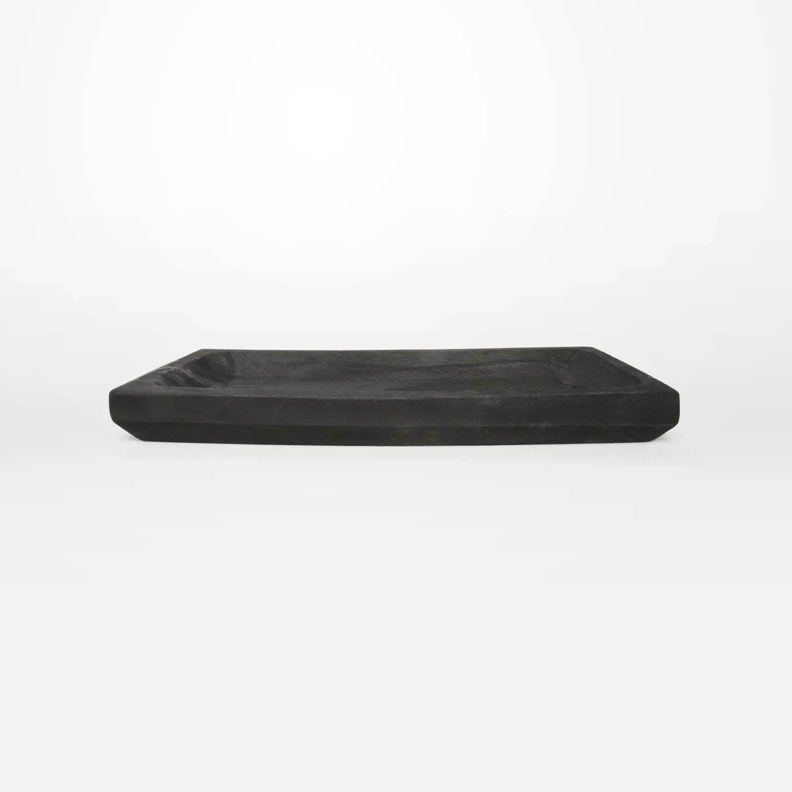 Simple | Decorative Timber Serving Tray Black - Mirra Interiors