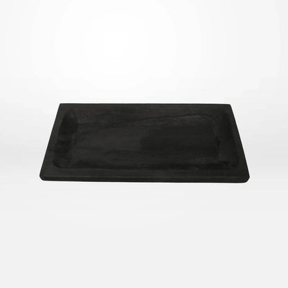 Simple | Decorative Timber Serving Tray Black - Mirra Interiors