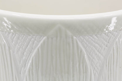 Kapok | Ceramic Vase White (Tall) - Mirra Interiors