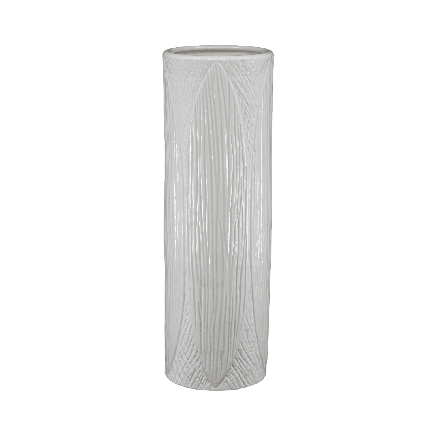 Kapok | Ceramic Vase White (Tall) - Mirra Interiors