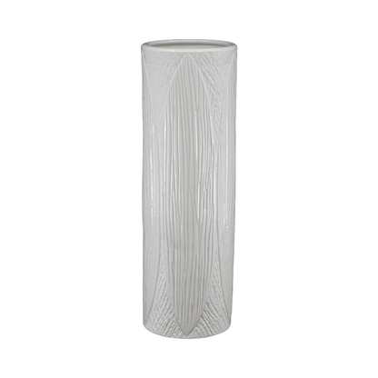 Kapok | Ceramic Vase White (Tall) - Mirra Interiors