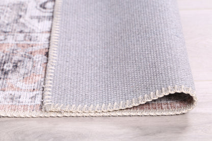 Distressed Vintage Cezanne Blush Washable Rug - VITAL 3082-11