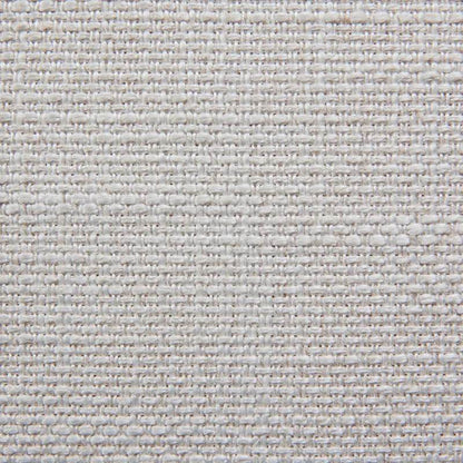 Hudson | Black Cross Leg Timber Upholstered Stool Natural Linen - Mirra Interiors