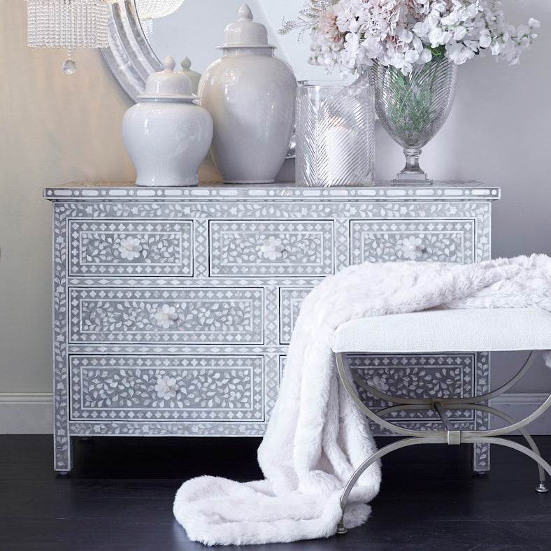 Novak | Gold Metal Cross Leg Upholstered Stool Natural Linen - Mirra Interiors