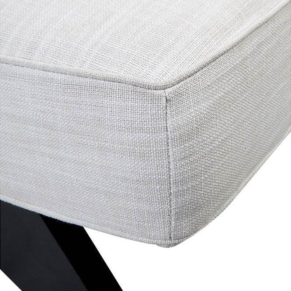 Marcus | Linen Slipper Chair Off White - Mirra Interiors