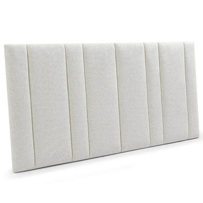 Braxton | Panelled Linen Bedhead Natural (Queen) - Mirra Interiors