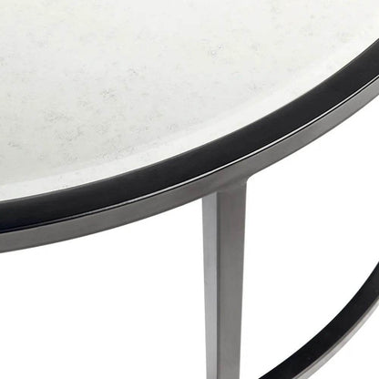 Sable | Mirrored Nesting Coffee Table Set Black - Mirra Interiors
