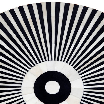 Marais | Bone Inlay Side Table Black - Mirra Interiors