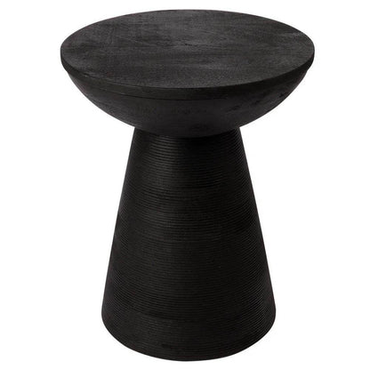 Cancun | Timber Side Table Black - Mirra Interiors