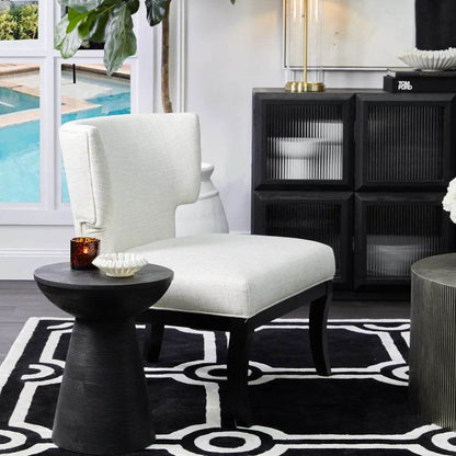 Cancun | Timber Side Table Black - Mirra Interiors