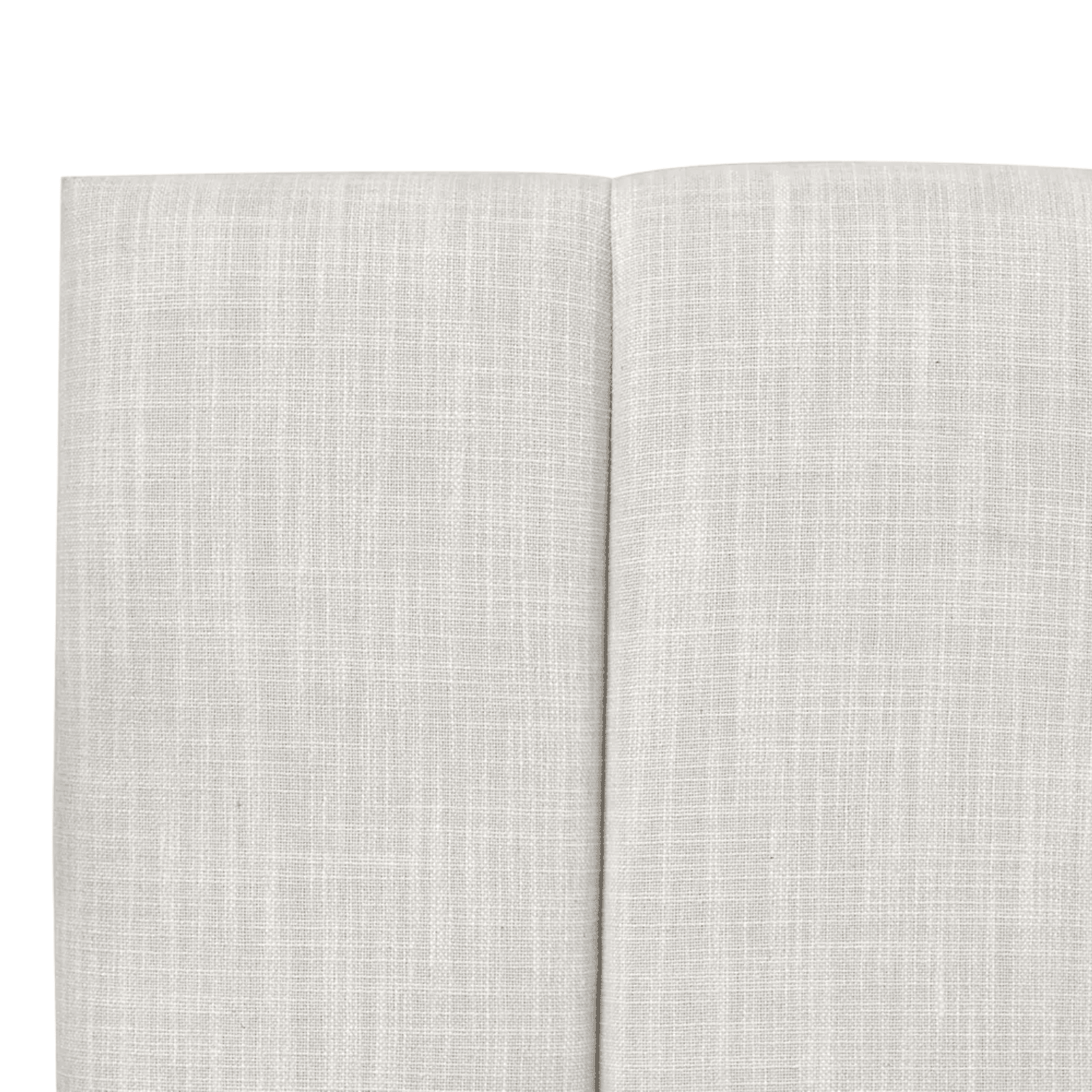 Siloh | Linen Panelled Bedhead Off-White (Queen) - Mirra Interiors