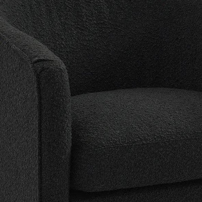 Kendall | Boucle Occasional Chair Black - Mirra Interiors