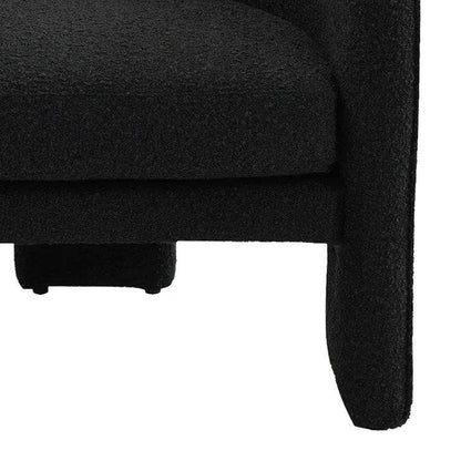 Kendall | Boucle Occasional Chair Black - Mirra Interiors