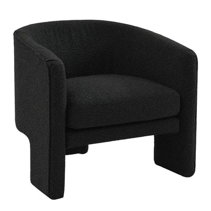 Kendall | Boucle Occasional Chair Black - Mirra Interiors