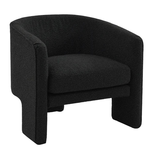Kendall | Boucle Occasional Chair Black - Mirra Interiors