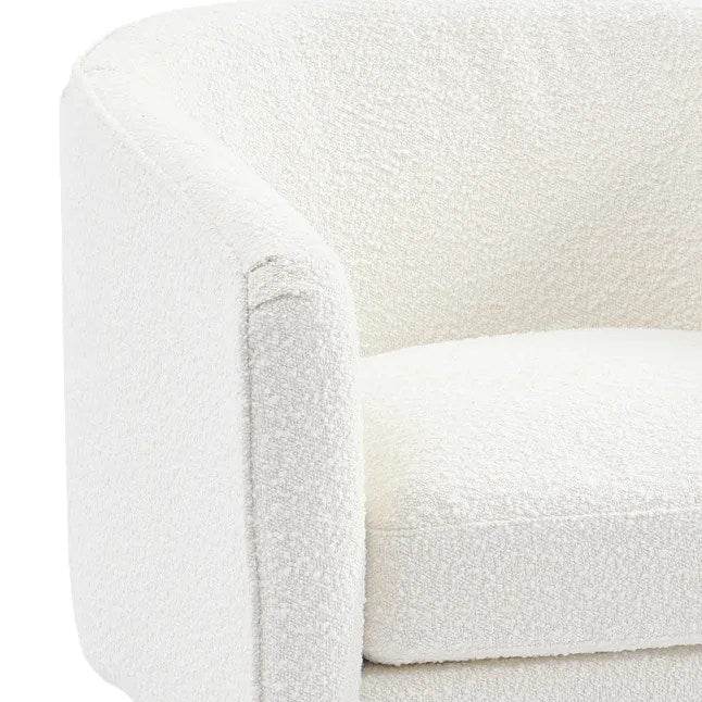 Kendall | Boucle Occasional Chair White - Mirra Interiors