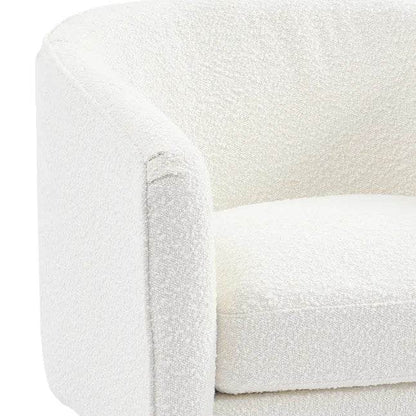 Kendall | Boucle Occasional Chair White - Mirra Interiors