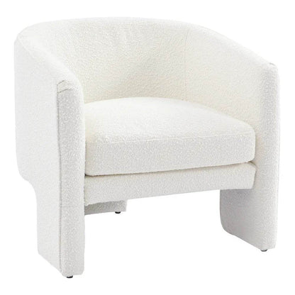 Kendall | Boucle Occasional Chair White - Mirra Interiors