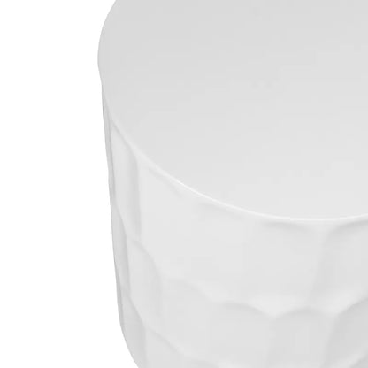 Marlow | Concrete Side Table & Stool - White