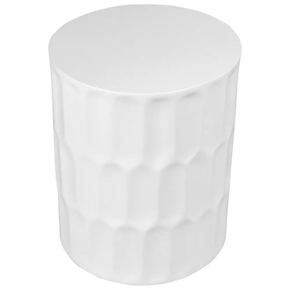Marlow | Concrete Side Table & Stool - White