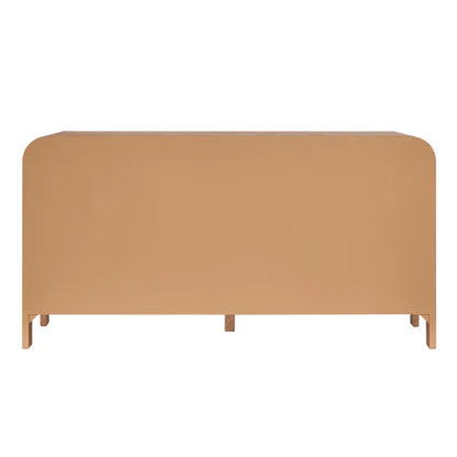 Copeland | 6 Drawer Curved Dresser - Natural Oak