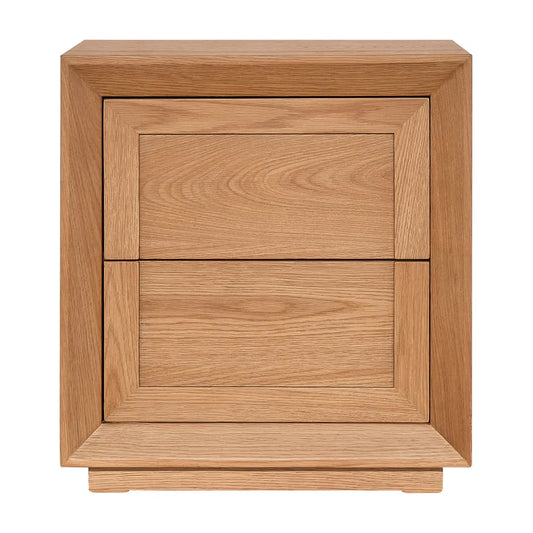 Baltimore | 2 Drawer Bedside Table - Natural Oak